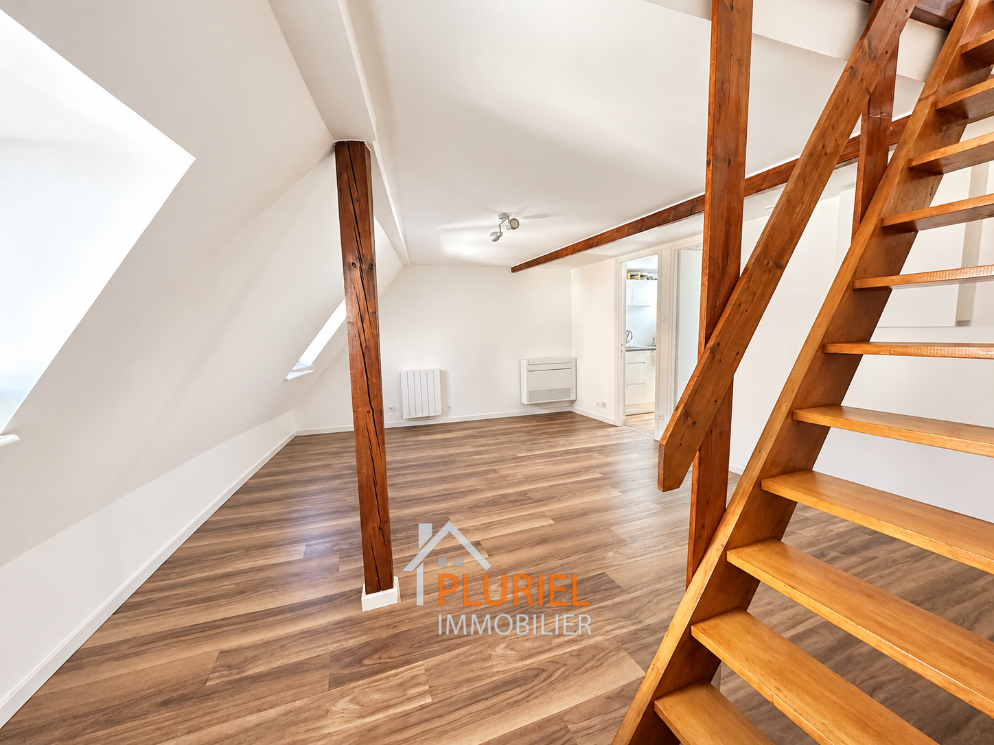 Loft mansardé lumineux et épuré