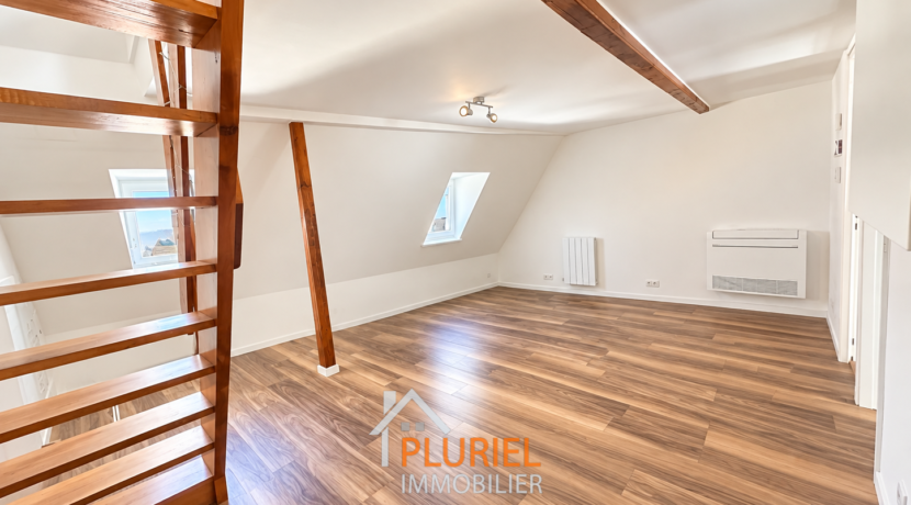 Loft mansardé moderne et épuré